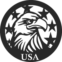 USA Eagle - DXF CNC dxf for Plasma Laser Waterjet Plotter Router Cut Ready Vector CNC file